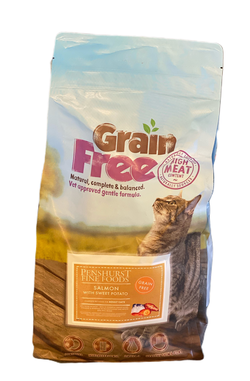 Grain Free Cat Food (Salmon & Sweet Potato) 2kg