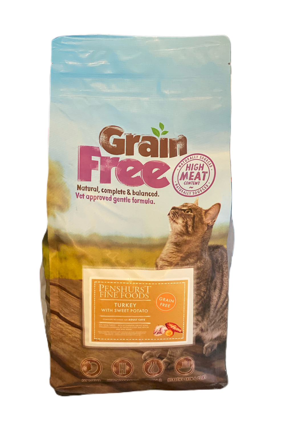 Grain Free Cat Food (Turkey & Sweet Potato) 2kg
