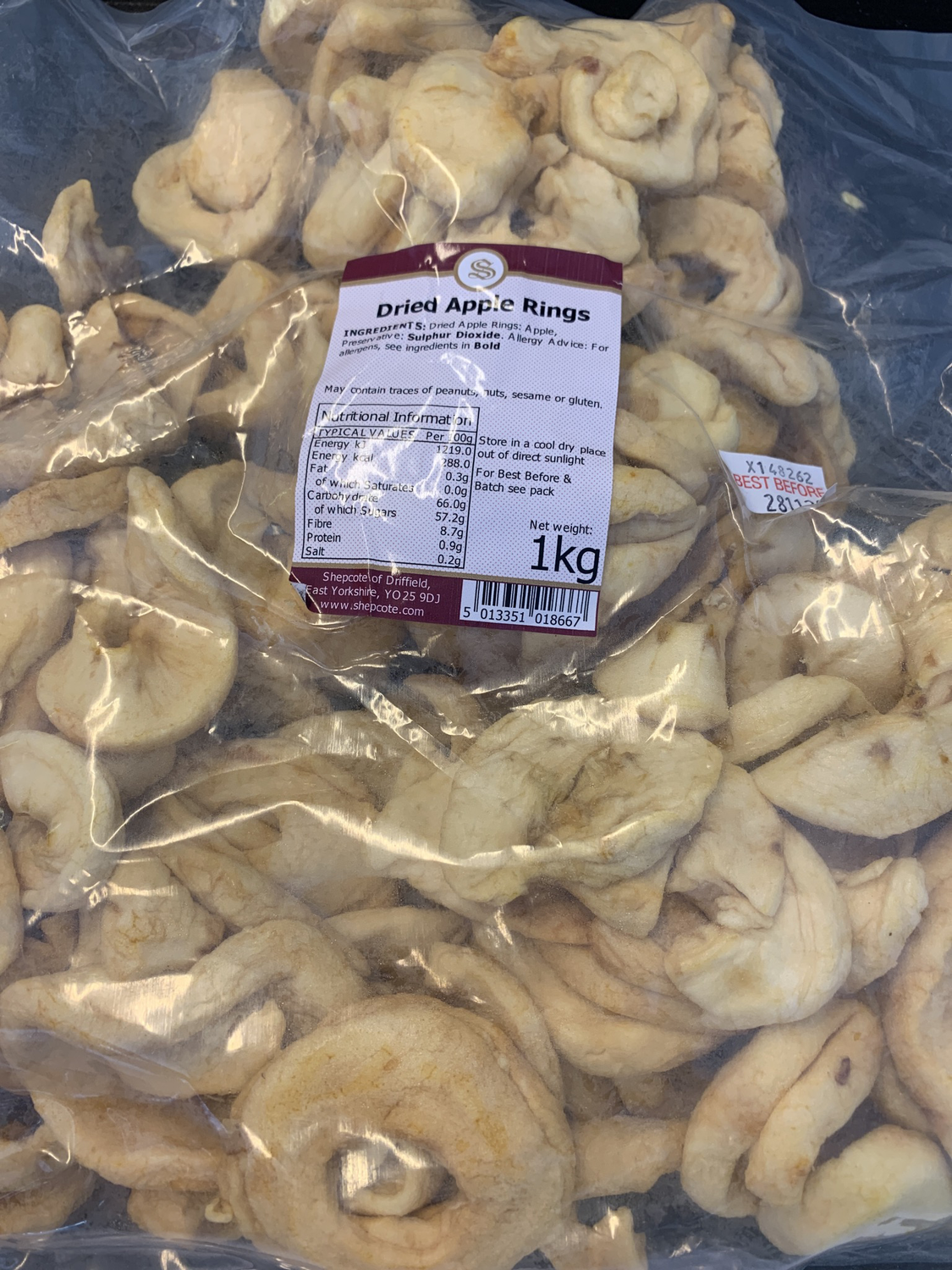 Dried Apple Rings 1kg