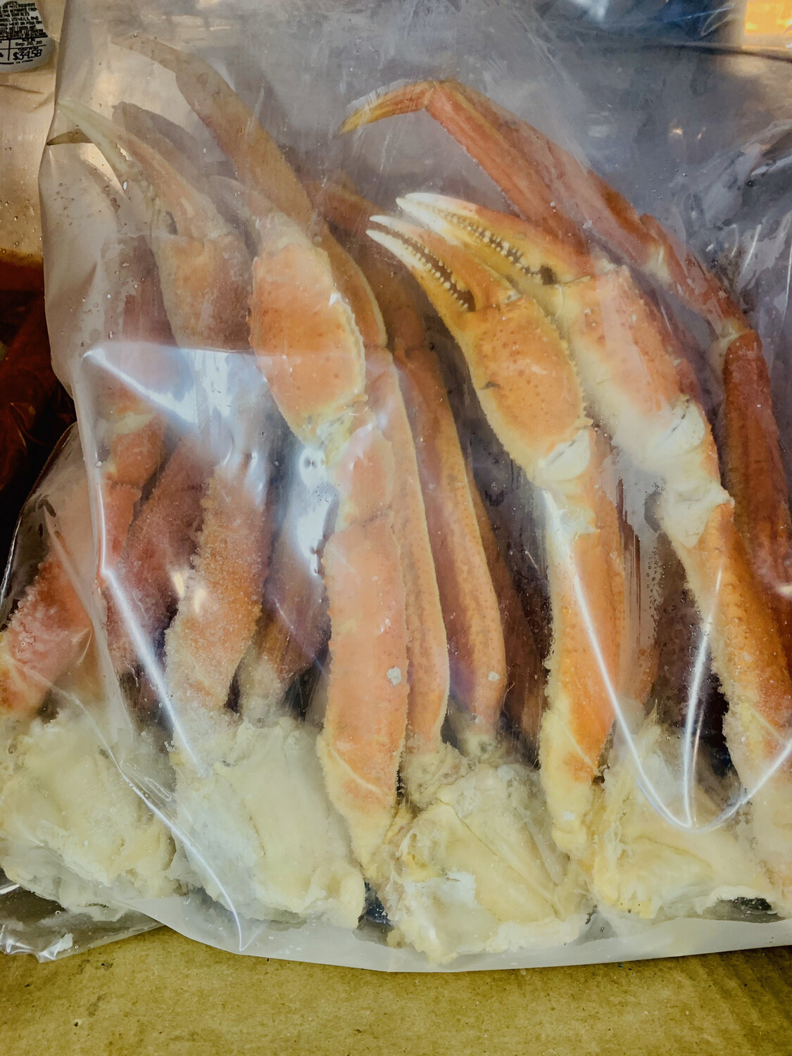 JUMBO SNOW CRAB 12/14 oz. CLUSTERS 5 POUND BAG