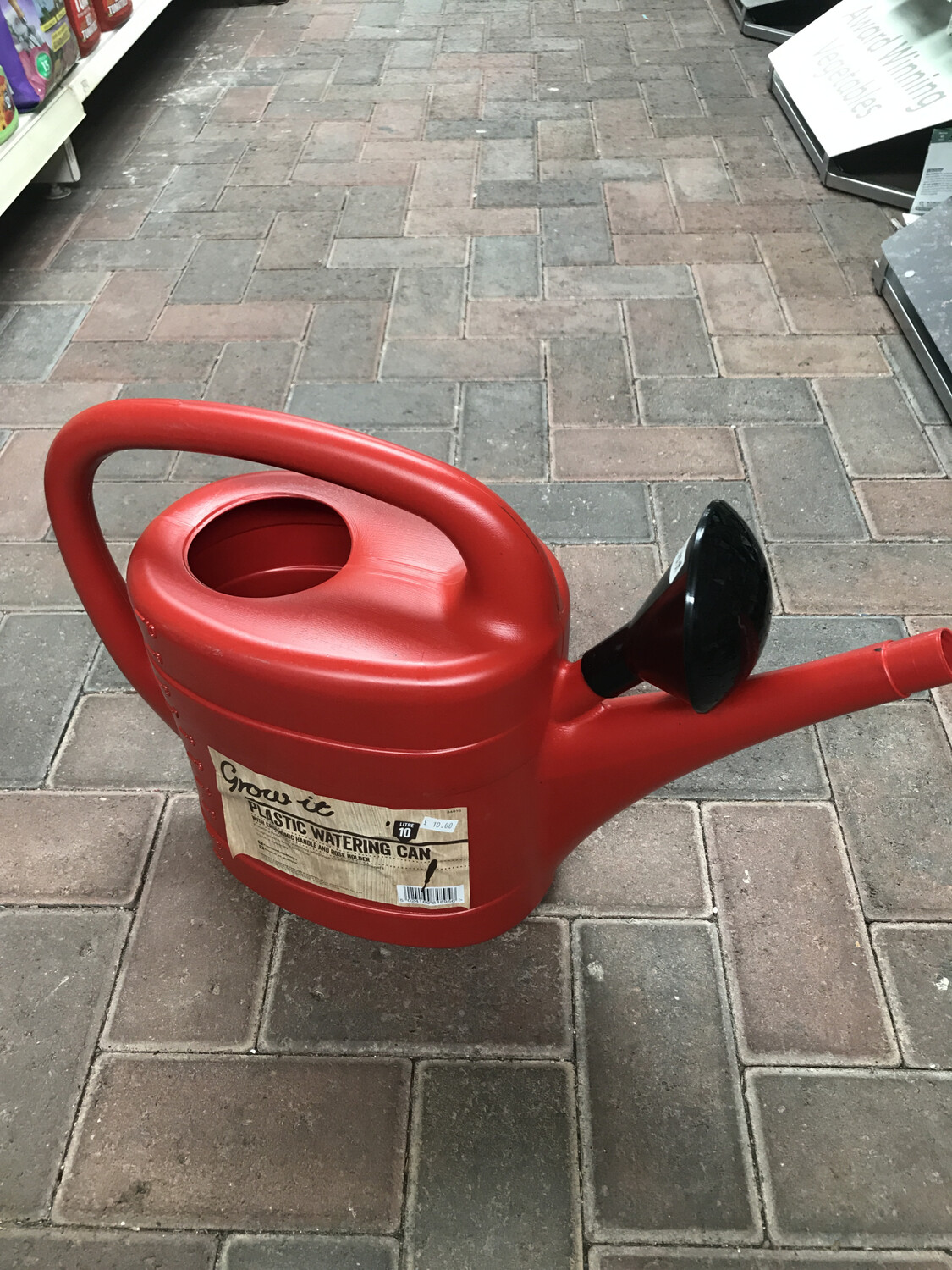 Watering Can Red 10 Ltr