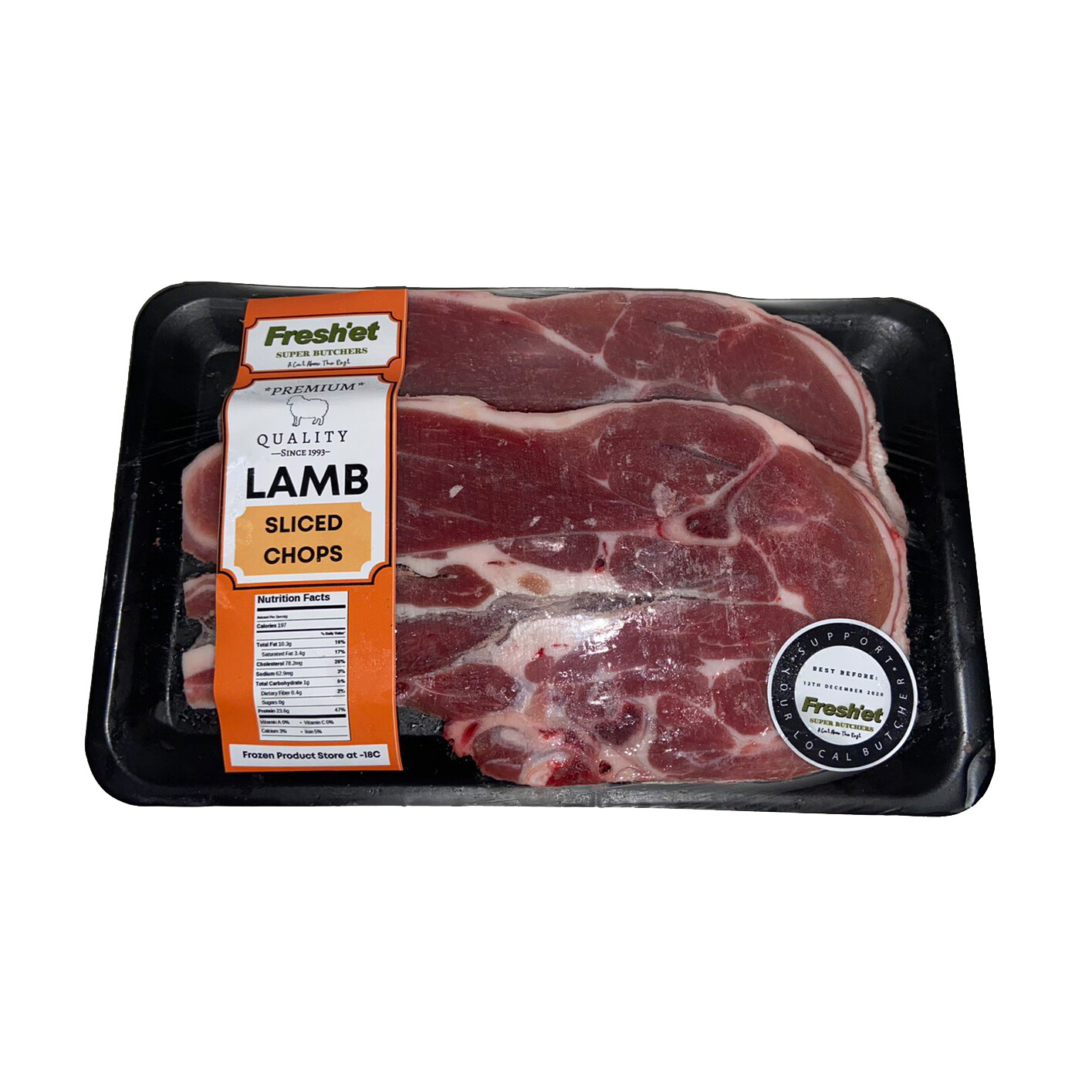 LAMB Sliced Chops 1kg