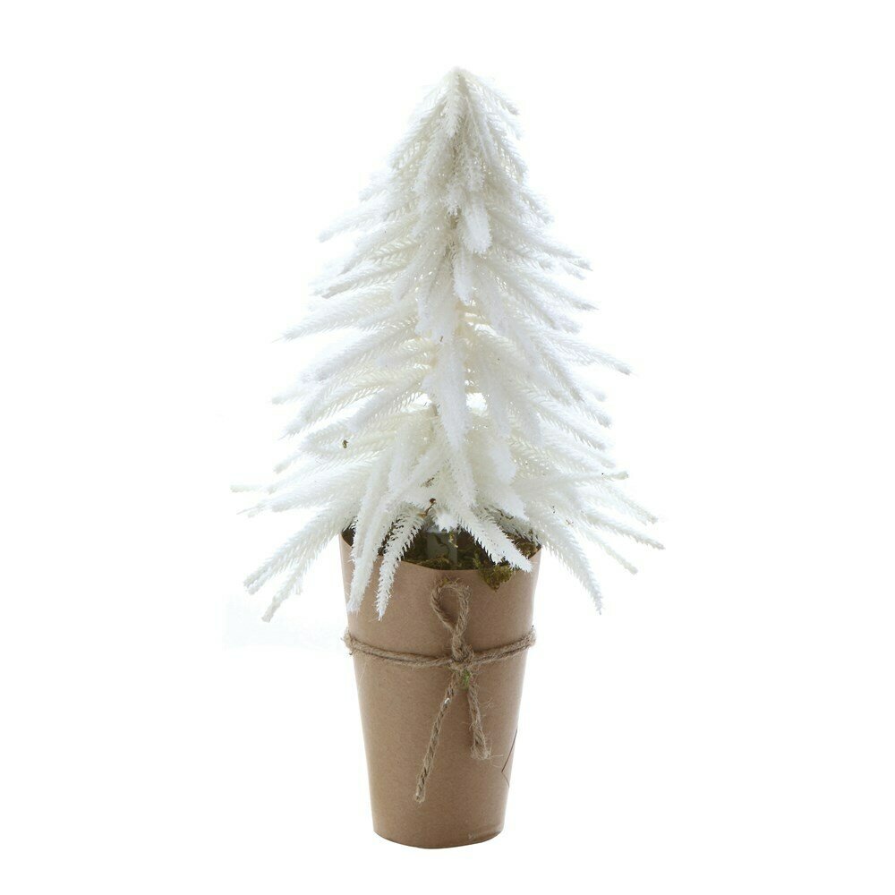 White Artificial Tree in Pot Sm