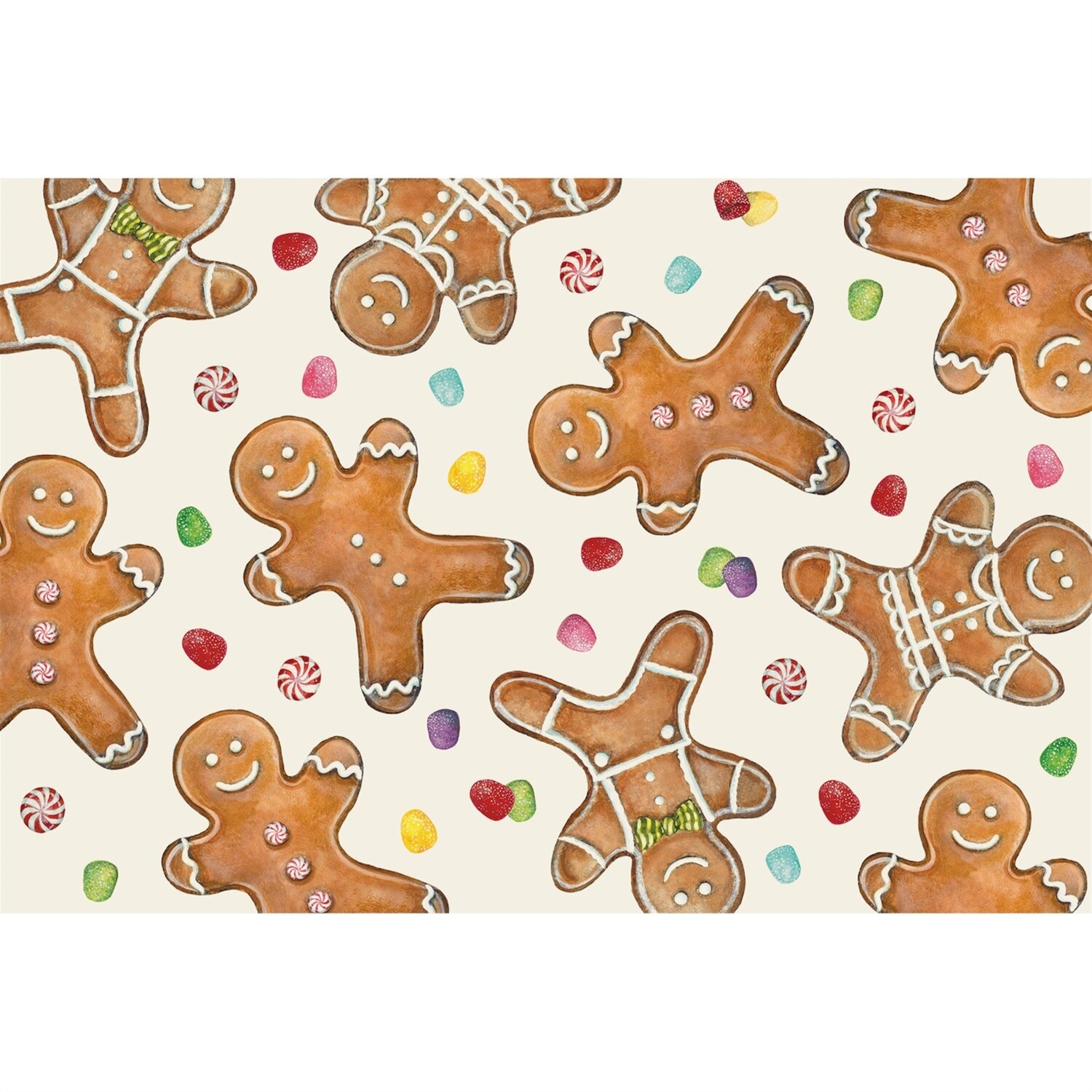 Gingerbread Man Placemat s/30