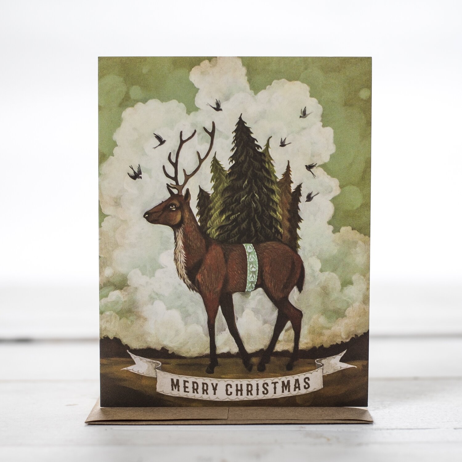 Christmas Elk Card