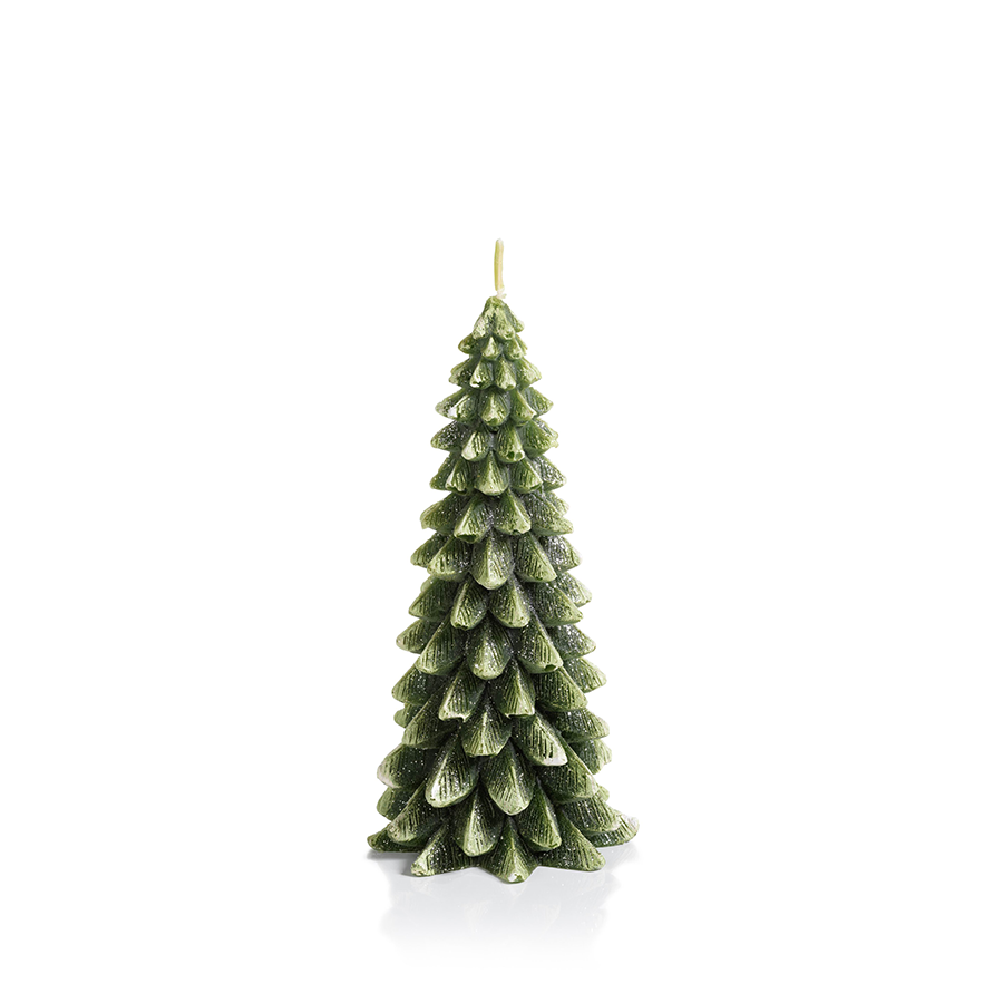 Winter Pine Tree Candle Medium