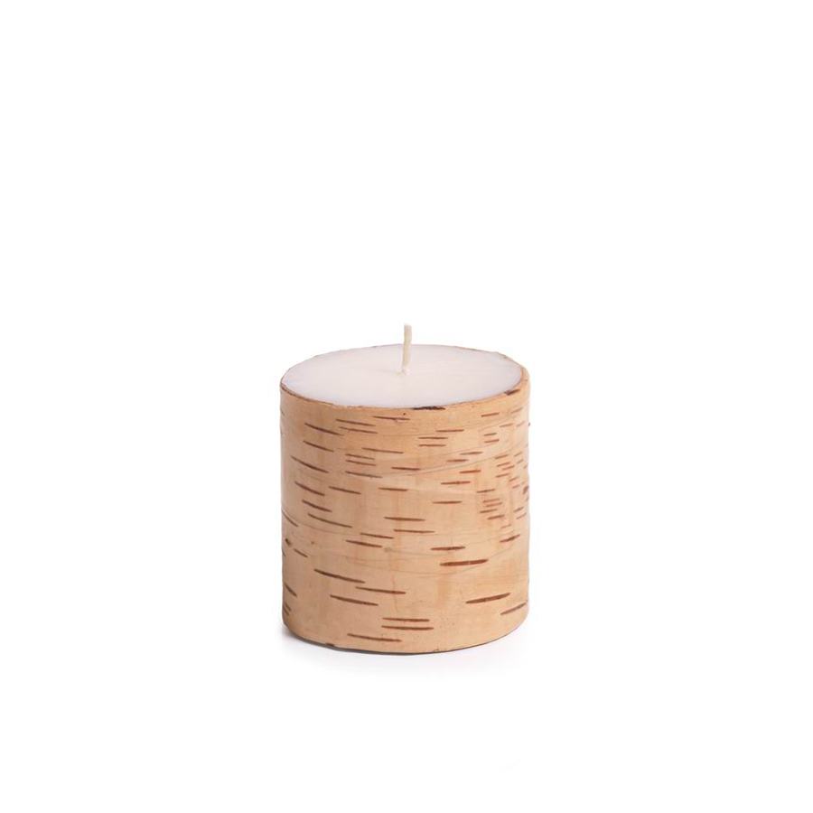 Birchwood Pillar Candle