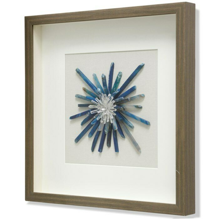 Agates Radial Blue Shadow Box