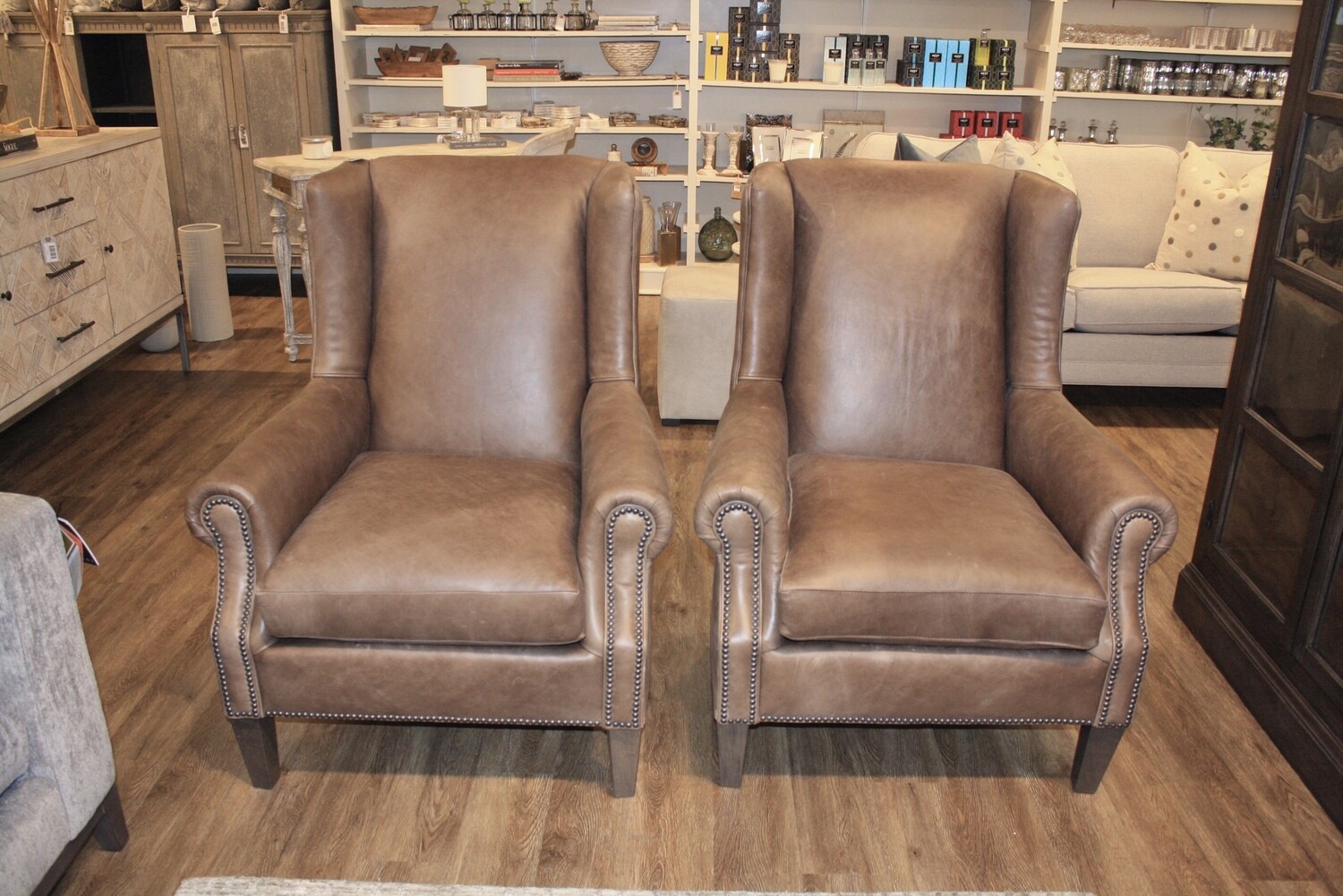 Brown Leather Chair Shop • The White House Interiors