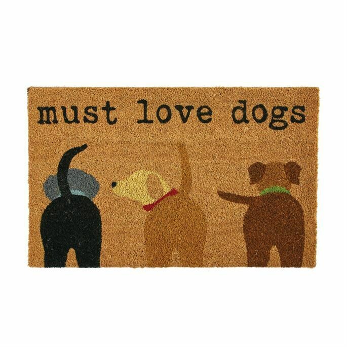 Must Love Dogs Door Mat