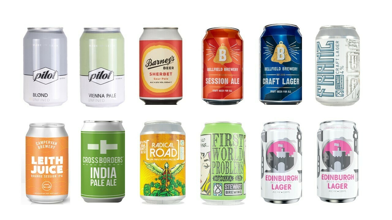 Edinburgh Craft Beers x 12 MIXED CASE