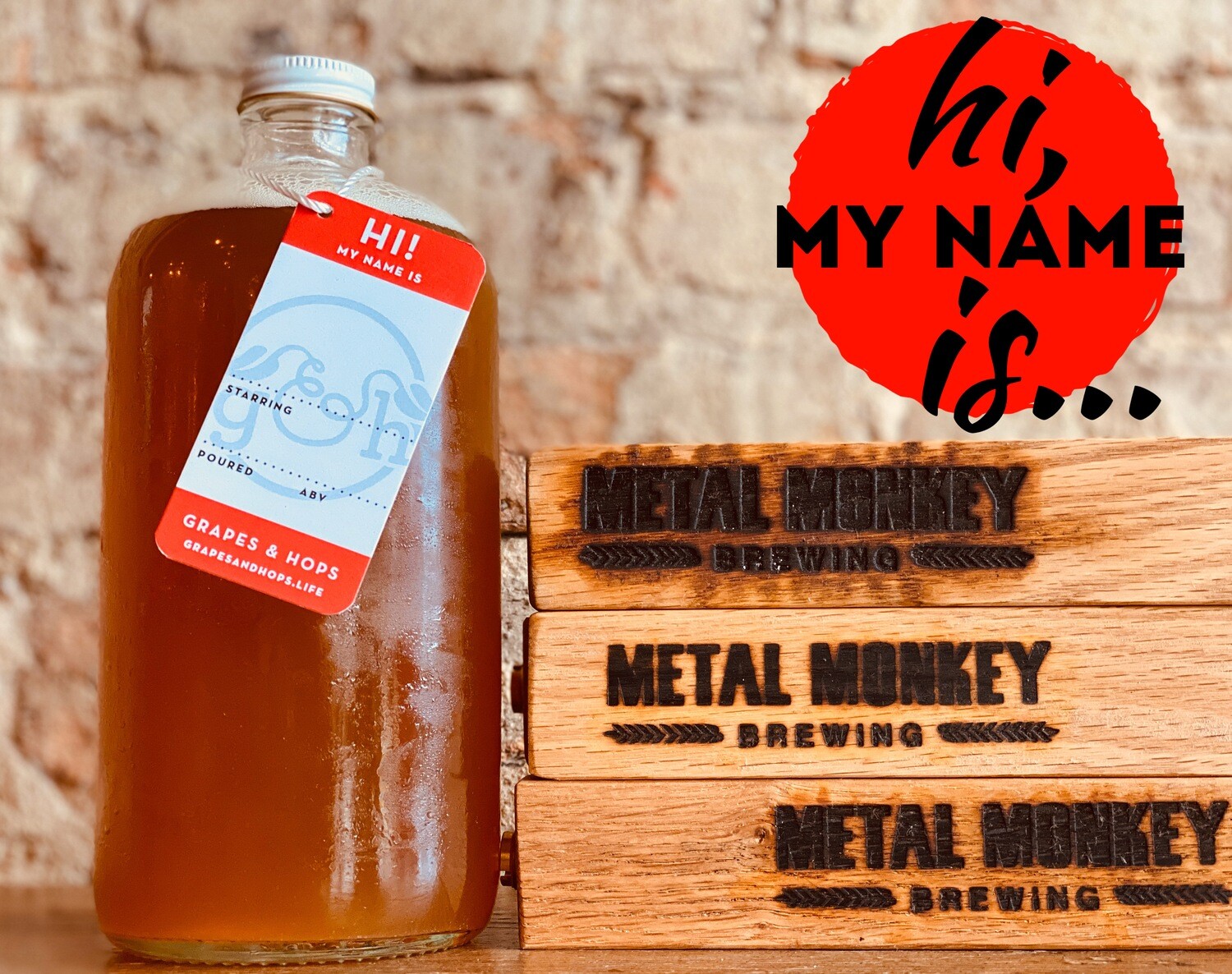 32oz. Empty Howler Store Grapes & Hops