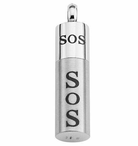 HERZ ASCHE - Urnenkette Aus Edelstahl Mit Individueller Gravur - Schmuck Handgemachter Schmuck