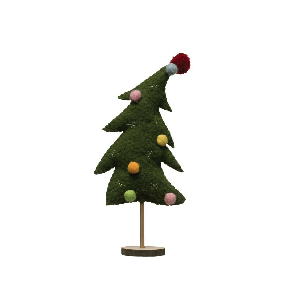 14" Wool Felt Tree