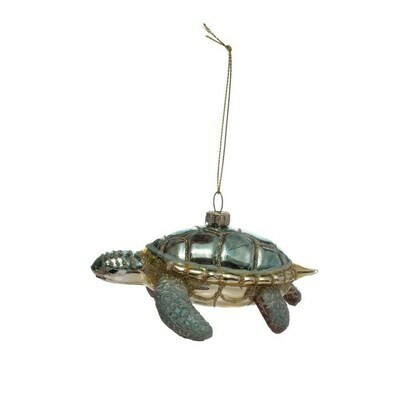 Glass Sea Turtle Ornament