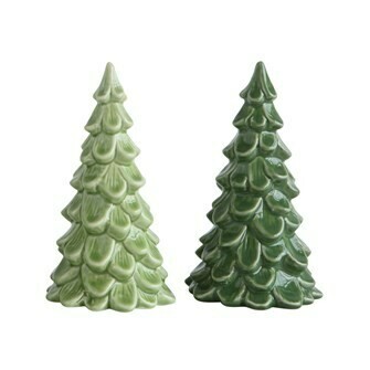 Green Stoneware Tree 5 1/2"