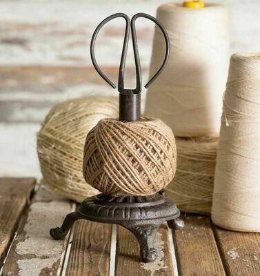 Ball of Twine on Cast Iron Stand with Snips