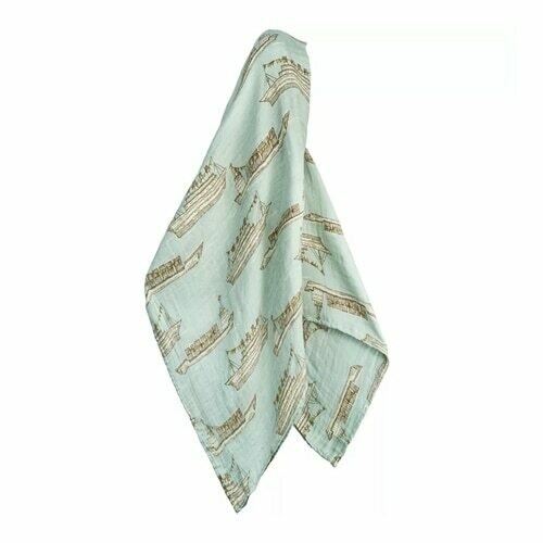 Blue Ships Swaddle