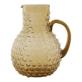 Amber Glass Pitcher 