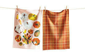 Pumpkin Dishtowel Set of 2