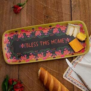 Bless This Home Melamine Tray 