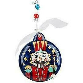 Blue Nutcracker Puff Ornament 