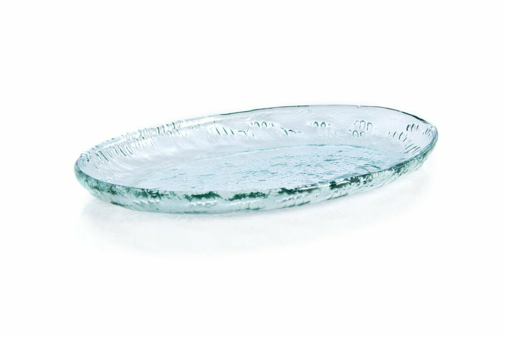 Clear Rustic Oval Platter