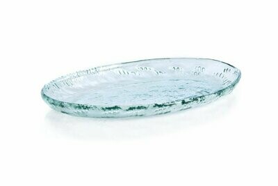 Clear Rustic Oval Platter