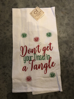 Don't Get your Tinsel in a Tangle Towel 
