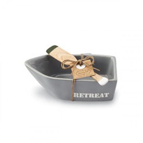 Gray Canoe Dip Cup 