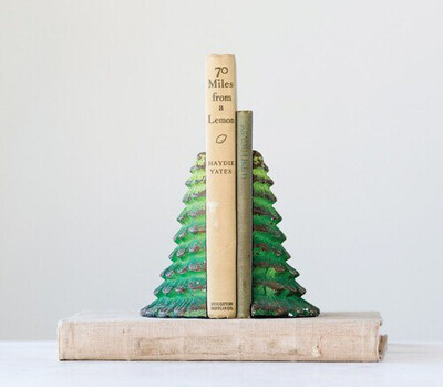 Cast Iron Tree Bookends