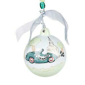Just Married Car Ornament