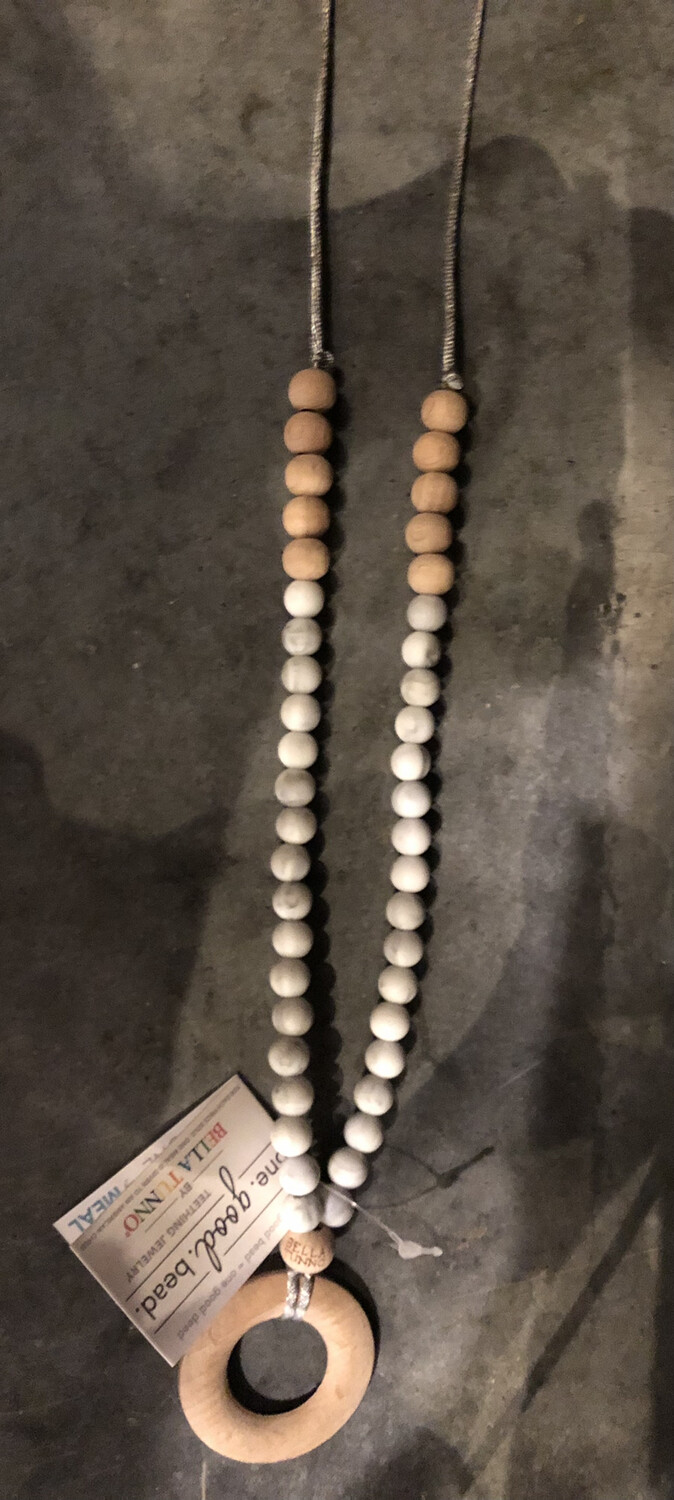 Small Gray Teether Necklace