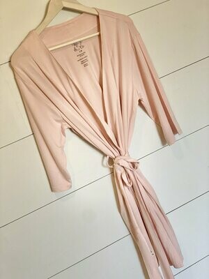 L/XL Womens Robe- Peony Pink 