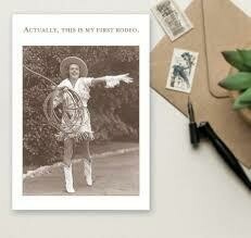 Card-Actually, this is my first rodeo.