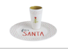 Plate w/ Cup For Santa