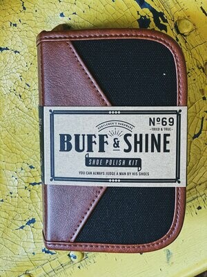 Shoe Shine Kit - Charcoal 