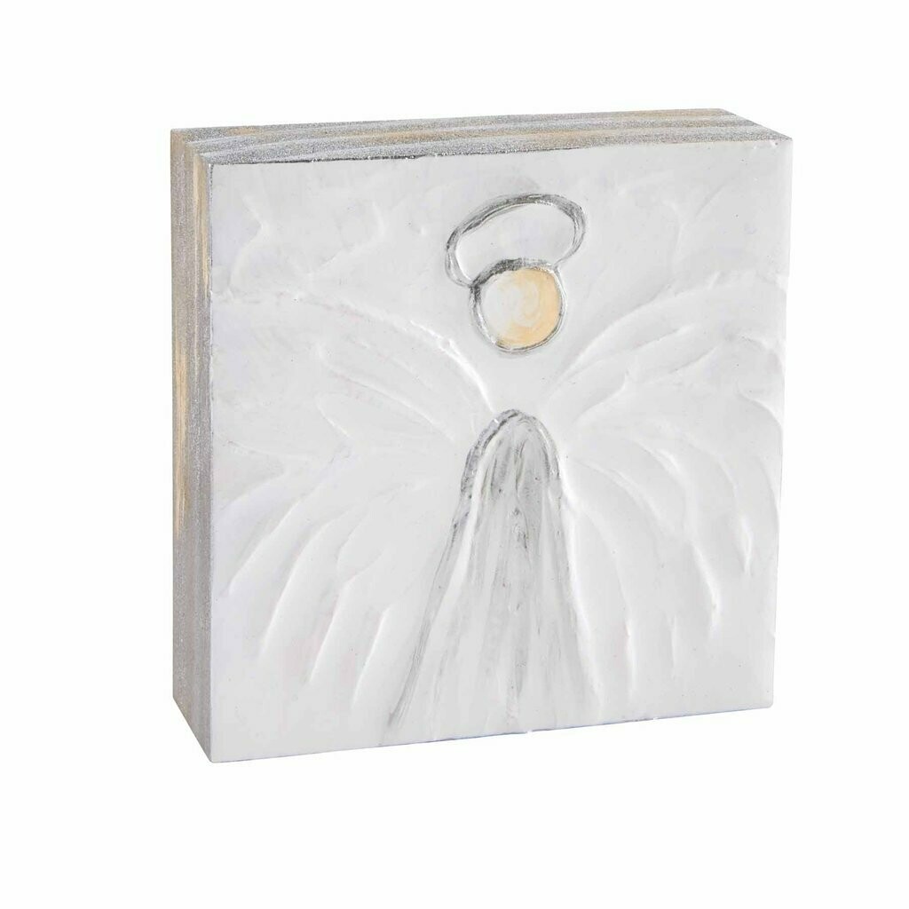 Small Angel Block Plaque 