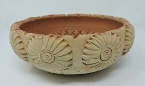 8" Round Clay Bowl