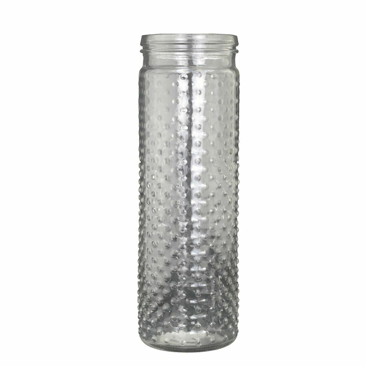 Hobnail Jar 4in x12in Clear