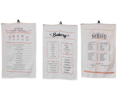 Cotton Tea Towel Kitchen Themed