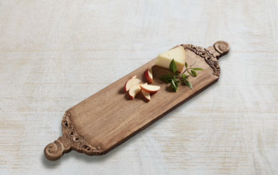 Hand-Carved Long Wood Board