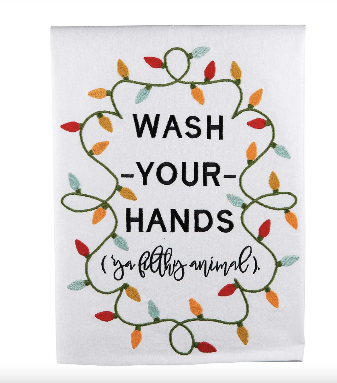 Wash Your Hands Filthy Animal Tea Towel