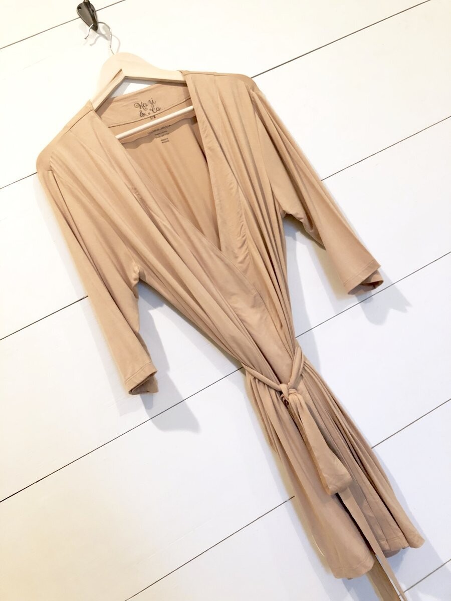 S/M Womens Robe-Warm Sand 
