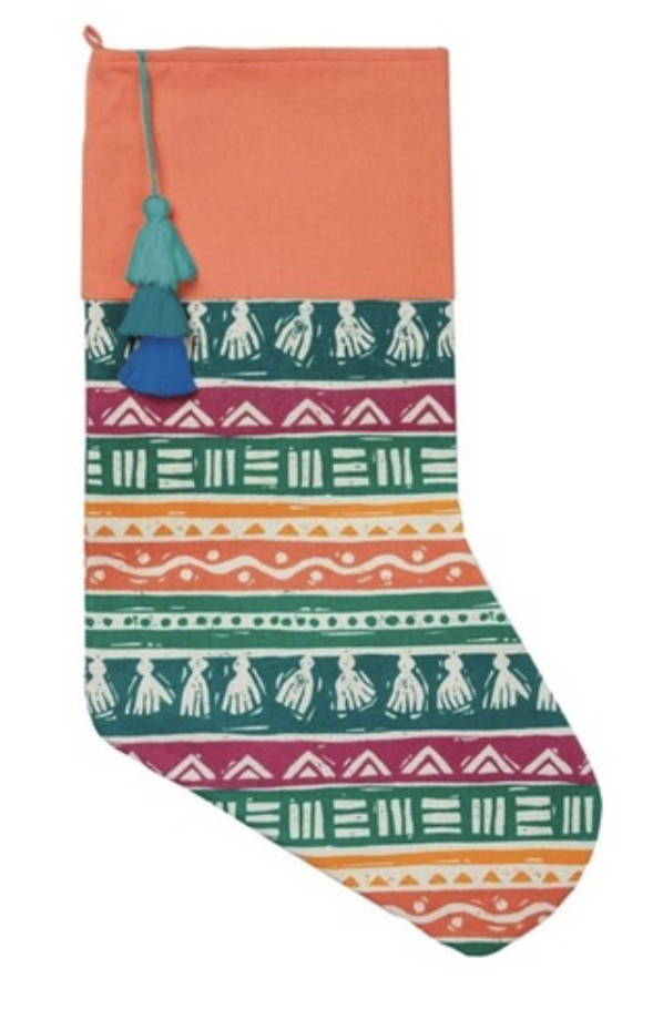 Boho Tasseled Stocking