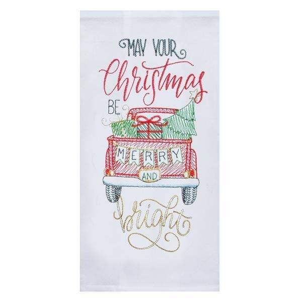 Truck Embroidered Towel 