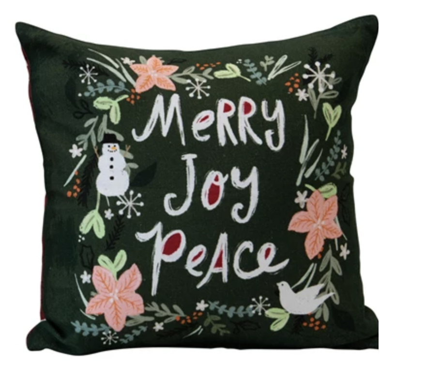 Merry Jolly Peace Pillow