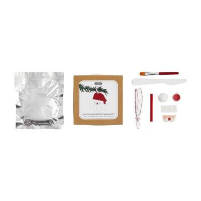 Santa Handprint Ornaments