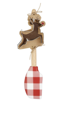 Spatula with Reindeer Cookie Cutter