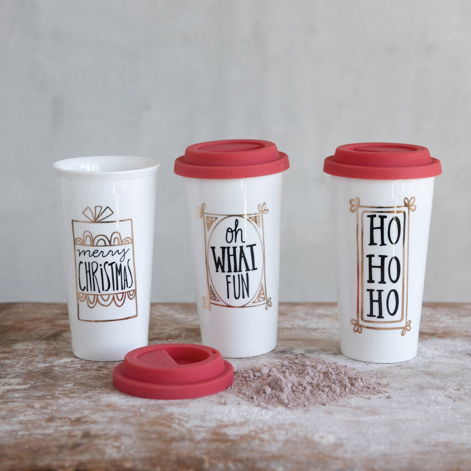 3 Styles Christmas Travel Mugs